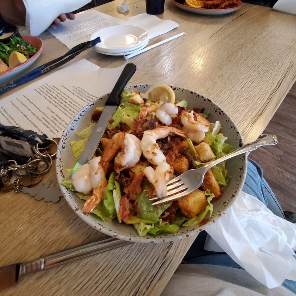 Caesar Salad with Shrimp